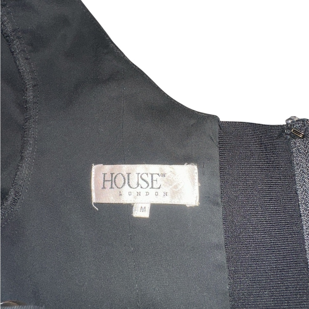 House of CB Black Velvet Crop Top - Picture 9 of 11